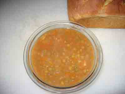 Bowl of Greek Lentil Soup
