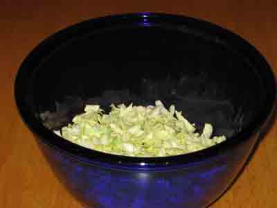 Cabbage for greek cabbage salad.