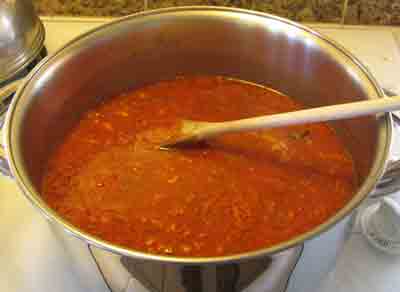 Add water if necessary to cover the beef for moschari-me-agkinares