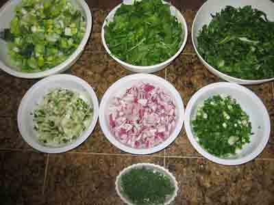 Ingredients for Theia Lori Greens